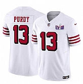 Men & Women & Youth San Francisco 49ers #13 Brock Purdy New White 2024 F.U.S.E. Super Bowl LVIII Patch Vapor Untouchable Limited Jersey,baseball caps,new era cap wholesale,wholesale hats